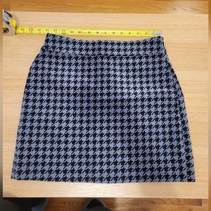 Houndstooth Mini Skirt